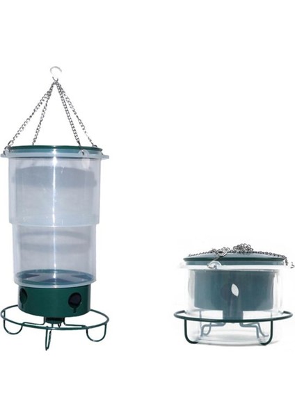 2pcs Kuş Besleyici, Squirrel Proof Kuş Besleyicileri Dışarıdaki Asma Metal Yabani Kuş Besleyici Tüp Kuş Besleyici (Yurt Dışından)