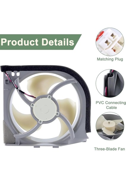 DA97-15765A DA31-00340A Buzdolabı Kondansatör Fan Motoru Montajı Samsung DA97-12842A, DA31-00278C Dc 12V (Yurt Dışından) indirimleri