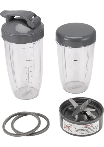 Nutribullet Blender 600W/900W/PRO Için Blender Yedek Parçaları - Ekstraktör Bıçağı ve 32 Oz Büyük Bardaklar ve 24 Oz Büyük Bardaklar (Yurt Dışından)