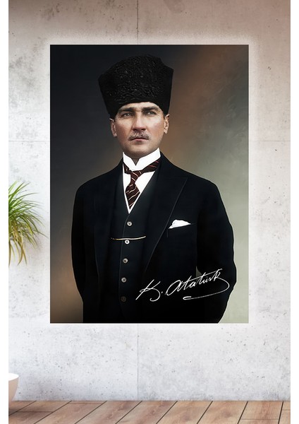 Metal Baskılı Atatürk Koleksiyonu Tablo No 3 - 15 cm x 20 cm