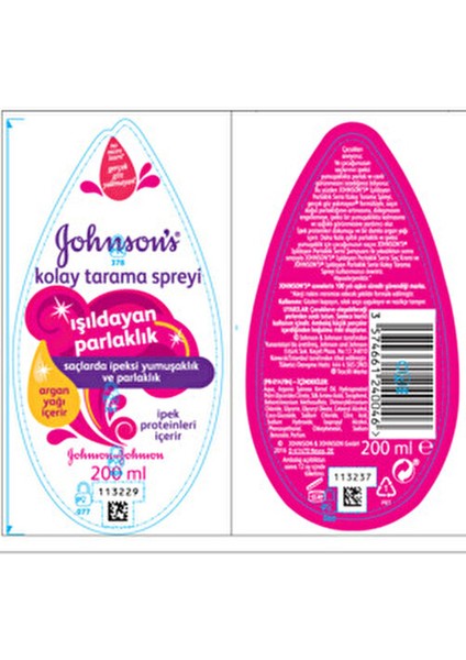 Baby Kolay Tarama Spreyi Işıldayan Parlaklık 200 ml İpeksi Yumuşaklık fiyatları