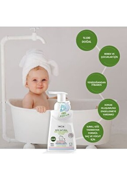 Bebek Bakım Seti Doğal ve Organik İçeriklerle 200 ml 110 ml 60 ml Hassas Ciltler İçin