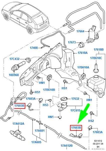 Ford Focus 1998-2004 XS411766BE Silecek Yasal Jet (Yurt Dışından) modelleri