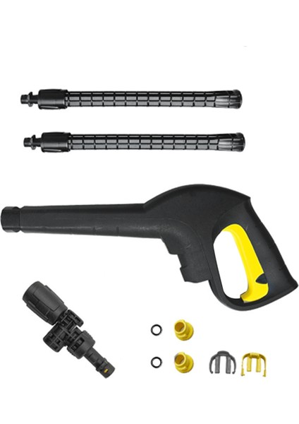 Karcher K2 K3 K5 Için Yüksek Basınçlı Yıkayıcılar Püskürtme Lance Uzatma ile Lance Dönebilir Yüksek Basınçlı Su Meme Seti (Yurt Dışından)