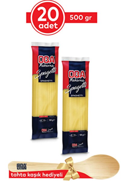 Spagetti 500 gr Premium Kalite Sade Makarna Türkiye Menşeli 20'li Paket modelleri