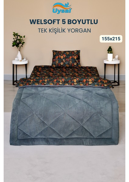 Welsoft 5 Boyutlu Tek Kişilik Yorgan