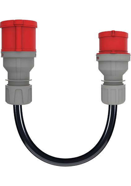 Cee Norm Adaptör 5 x 2,5 Ttr 5/16 Fişa - 5/32A Priz (30CM Kablolu)