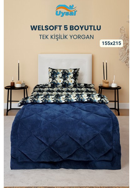 Welsoft 5 Boyutlu Tek Kişilik Yorgan