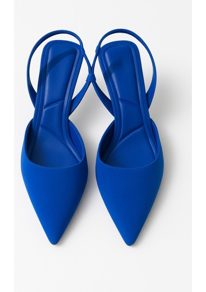 Kdın Kumaş Detajlı Stiletto