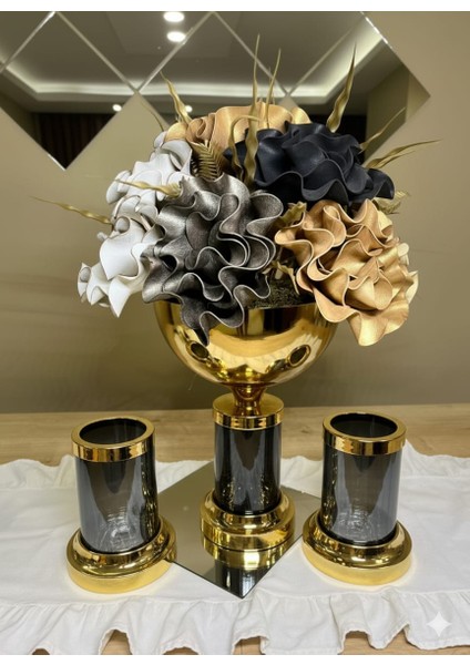 Goldcam Vazo 11 Eva Aranjman Seti 3 Parça(AYNA DAHİL DEĞİLDİR.)