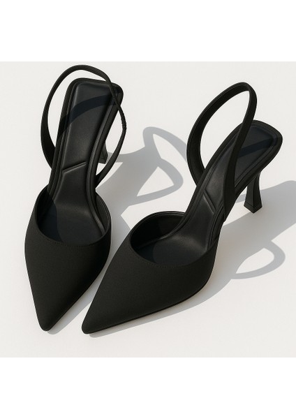 Kdın Kumaş Detajlı Stiletto