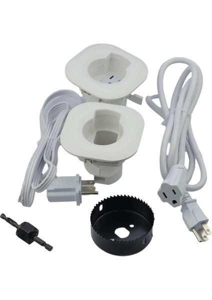 Duvarda Kablo Yönetim Kiti Tv Kabloları Gizle Için Delik Testere Tv Montaj Yaparken Kolay Kurulum Için Testere Eklentisi (Yurt Dışından)