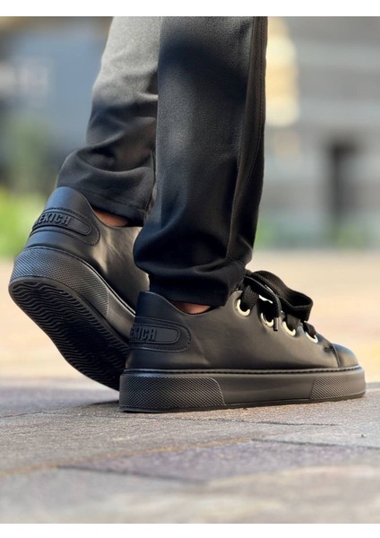 Bağcıklı Erkek Günlük Ayakkabı Siyah (Siyah Taban) fiyatları
