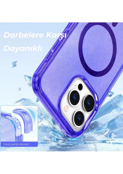 iPhone 14 Pro Kılıf Star Magsafe Kapak - Mor fiyatları