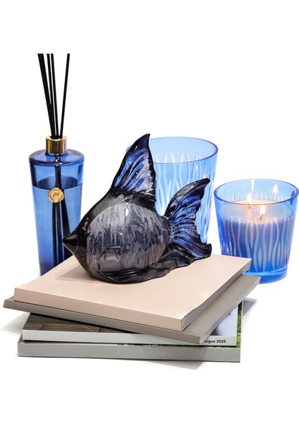 Dekoratif Ocean Art Siyah Balık Heykeli (23 Cm) fiyatları