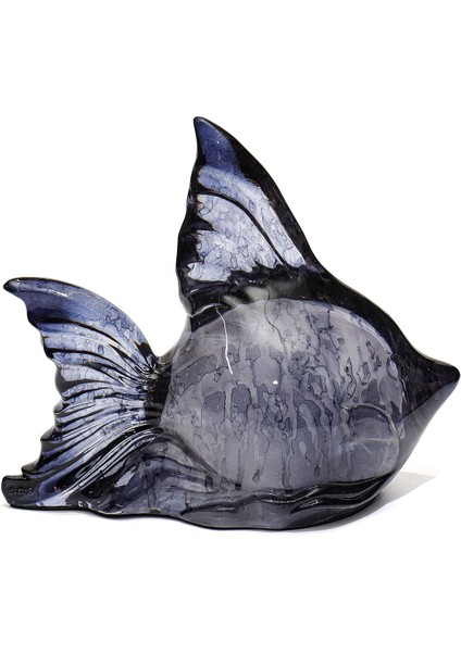 Dekoratif Ocean Art Siyah Balık Heykeli (23 Cm) fırsatları
