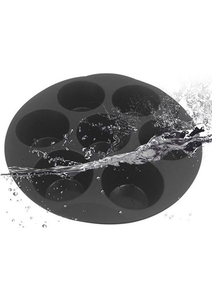 7 Gözlü Silikon Çok Amaçlı Airfryer Muffin Cupcake Kek ve Çörek Pişirme Kalıbı (4989) fırsatları