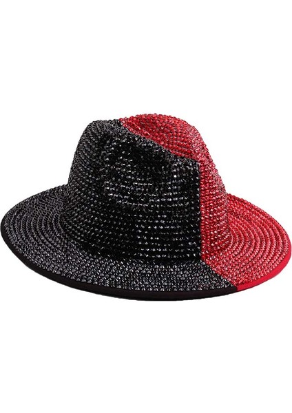 Kadınlar Için Rhinestone Kovboy Şapkaları Kovkız Elmas Karnaval Düğün Kostüm Partisi Için Batı Disko Kristal Şapka (Yurt Dışından)