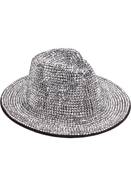 Kadınlar Için Rhinestone Kovboy Şapkaları Kovkız Elmas Karnaval Düğün Kostüm Partisi Için Batı Disko Kristal Şapka (Yurt Dışından)