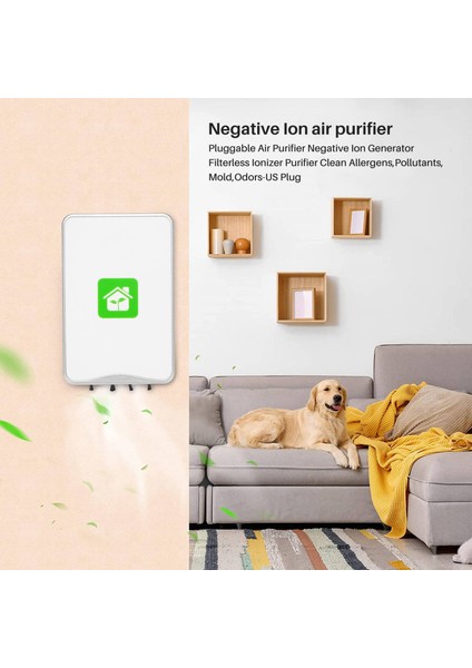 Takılabilir Hava Temizleyici Negatif Iyon Jeneratörü Filtresiz Iyonlaştırıcı Temizleyici Alerjenleri, Kirleticileri, Küfleri ve Kokuları Temizler - Us Plug (Yurt Dışından) fiyatları