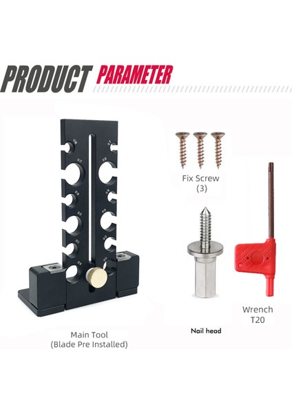 Elektrikli Matkap Yuvarlak Çubuk Dübel Maker 7-18MM Ayarlanabilir Dübel Maker Jigs Ahşap Matkap Freze Dökme Dübel Yuvarlak Çubuk (Yurt Dışından) modelleri
