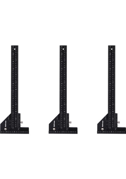 3x Çok Ölçer Ahşap Işleme Çok Fonksiyonlu Cetvel Angle Cetvel Ağaç Işleme Araçları (Yurt Dışından) indirimleri