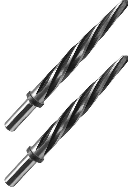 2pcs 5/8 Inç Spiral Flüt Raybası 1/2 Inç Şaft M2 Hss Köprüsü/inşaat Raybası Taperçik Kilki Matkap Bit (Yurt Dışından)