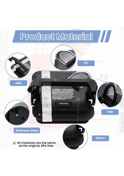 Ninja Blender 72OZ Xl Sürahiler Için Kilitli Kapak Yedeği, Ninja BL610 BL710WM BN701 Için Yedek Kare Üst Kapak (Yurt Dışından) fırsatları