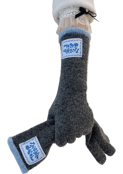 Kadınlar Için Uzun, Rahat, Çok Yönlü, Yünlü, Kışlık, Sıcak Elnler, Yumuşak, Iki Parmaklı, Dokunmatik Ekranlı, Kore Standardı, Ins Trendi (Yurt Dışından)