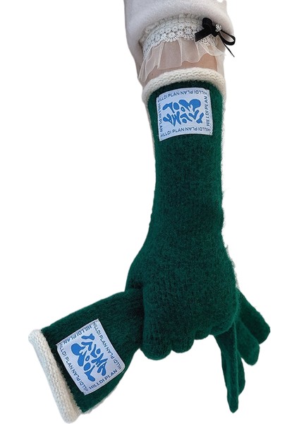 Kadınlar Için Uzun, Rahat, Çok Yönlü, Yünlü, Kışlık, Sıcak Elnler, Yumuşak, Iki Parmaklı, Dokunmatik Ekranlı, Kore Standardı, Ins Trendi (Yurt Dışından)