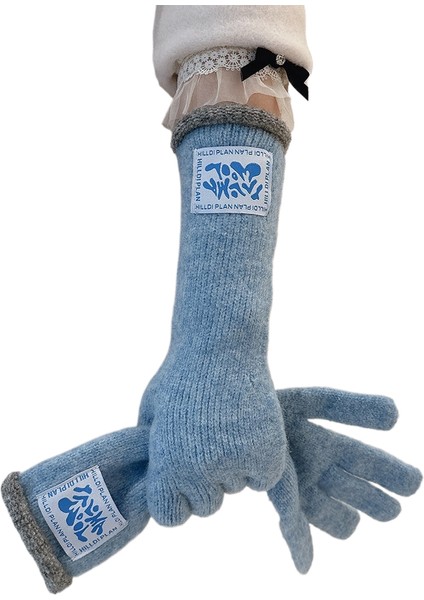 Kadınlar Için Uzun, Rahat, Çok Yönlü, Yünlü, Kışlık, Sıcak Elnler, Yumuşak, Iki Parmaklı, Dokunmatik Ekranlı, Kore Standardı, Ins Trendi (Yurt Dışından)