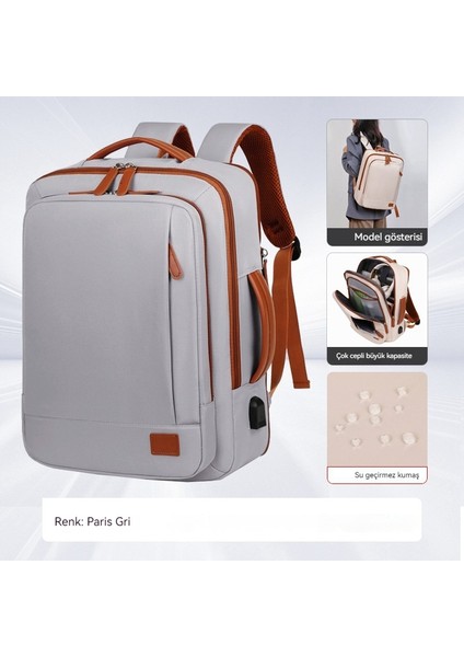 Blingbling1 Seyahat Sırt Çantası Su Geçirmez Genişletilebilir Hafta Sonu Dizüstü Bilgisayar USB Bağlantı Noktası Ryanair Biniş Kadın Erkek Sırt Çantası (Yurt Dışından) fiyatları