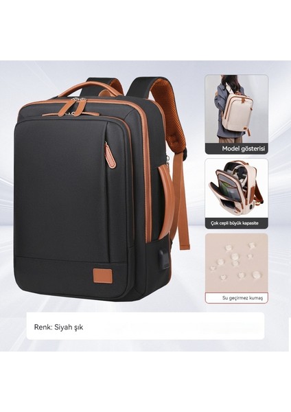 Blingbling1 Seyahat Sırt Çantası Su Geçirmez Genişletilebilir Hafta Sonu Dizüstü Bilgisayar USB Bağlantı Noktası Ryanair Biniş Kadın Erkek Sırt Çantası (Yurt Dışından) fiyatları