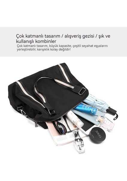 Omuz Çantası Kadın Büyük Kapasiteli Crossbody El Çantası (Yurtdışı Satın Alma) (Yurt Dışından) modelleri