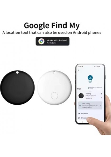 Airtag Android Konum Belirleme Akıllı Takip Cihazı Smart Finder Siyah indirimleri