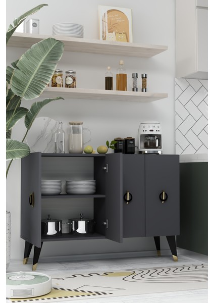 8183KM-32DD Konsol,kahve Köşesi,ayakkabılık,ofis Evrak Dolabı,mutfak Kiler Dolabı,tv Ünitesi-Aa