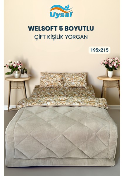Welsoft 5 Boyutlu Yorgan Çift Kişilik