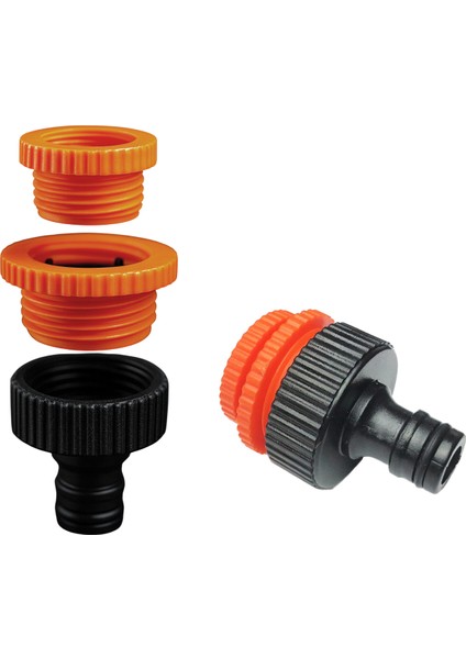 Hortum Bağlantı Aparatı Adaptör 3 Farklı Ölçülü Eki 1/2" - 3/4" - 1" MD306 Bahçe Hortum Ucu Plastik fiyatları