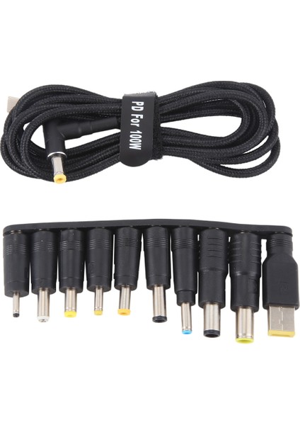 100W Tip C Dizüstü Bilgisayar Güç Adaptör Konnektörü Fiş USB Tip C&#39;ye Evrensel Şarj Cihazı (Yurt Dışından)