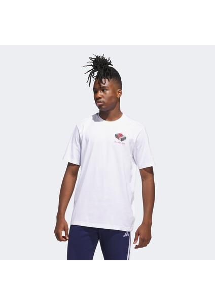 Erkek Beyaz T-shirt M HLDY GFTBOX T JV8439