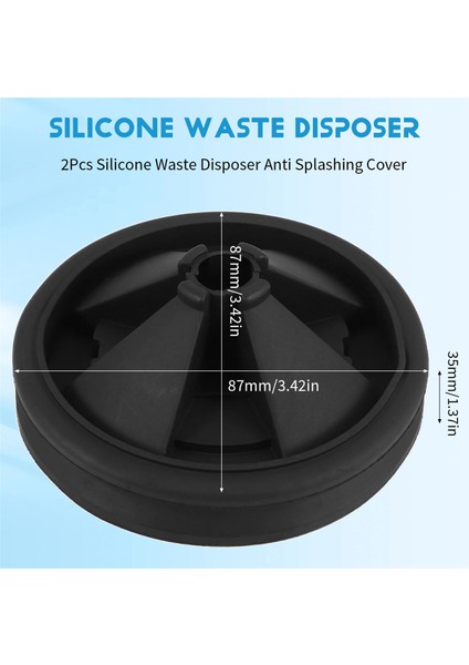 2 Adet Silikon Atık Öğütücü Sıçrama Önleyici Kapak 87 mm Dış Çap Insinkerator Gıda Atığı Öğütücüsüne Uygun (Yurt Dışından) indirimleri