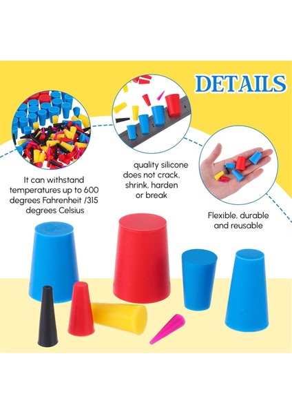 250 Adet 8 Boyutlu Silikon Koni Tıkacı Kiti Toz Boya Kiti Klima Tahliye Konisi Tıkacı Toz Boya Için (Yurt Dışından) fiyatları