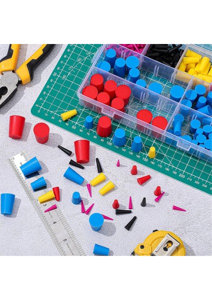 250 Adet 8 Boyutlu Silikon Koni Tıkacı Kiti Toz Boya Kiti Klima Tahliye Konisi Tıkacı Toz Boya Için (Yurt Dışından) modelleri