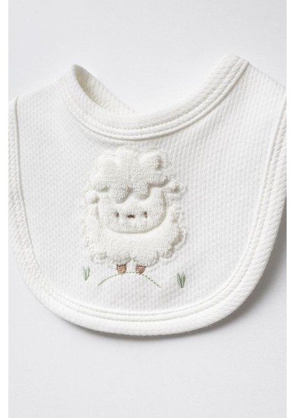 %100 Pamuk Kuzu Desenli 5 Parça Yenidoğan Hastane Çıkışı Zıbın Seti BBTF.EKR.20128 modelleri