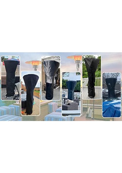 Fermuarlı ve Havalandırmalı Veranda Isıtıcı Kılıfları, Su Geçirmez, Toz Geçirmez, Rüzgara Dayanıklı, Uv Işınlarına Dayanıklı, Kar Dayanıklı 226X91X54CM (Yurt Dışından) fiyatları