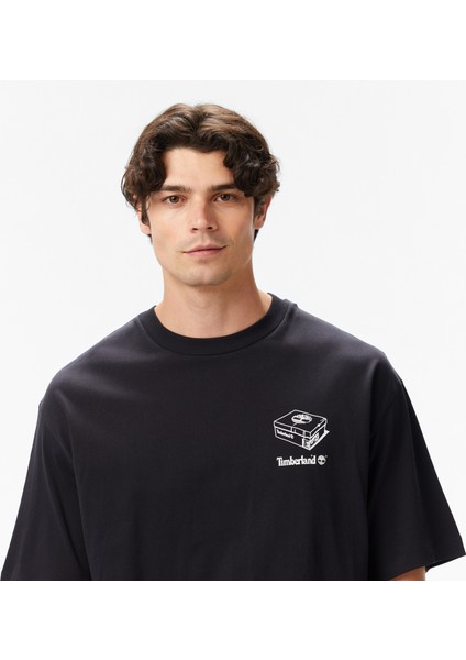 'my Boots'' Short Sleeve Erkek Siyah T-Shirt.- fırsatları