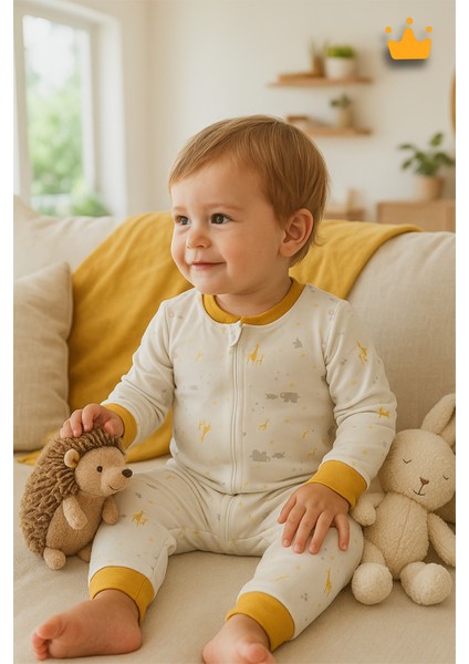 0-3 Yaş 1 Tog %100 Pamuk Çift Kat Penye Çıkarılabilir Kollu Kız Erkek Çocuk Uyku Tulumu 11909 fiyatları