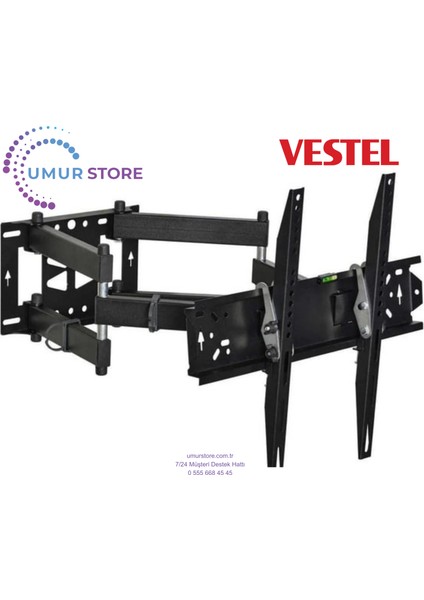 65U7060 Uyumlu 65" Inç Hareketli Televizyon Duvar Askı Aparatı