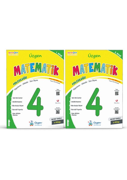 4. Sınıf Yeni Nesil Matematik 1. ve 2. Kitap Üçgen Yayınları