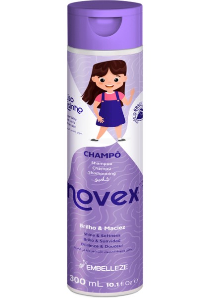 Super Silky - Düz Saçlı Çocuklar Için Nemlendirici Şampuan 300ML